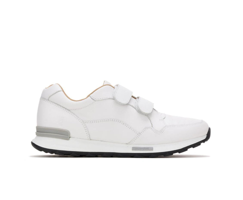 Women Sneakers | Hush Puppies Jenna 2Strap Jogger White Leather