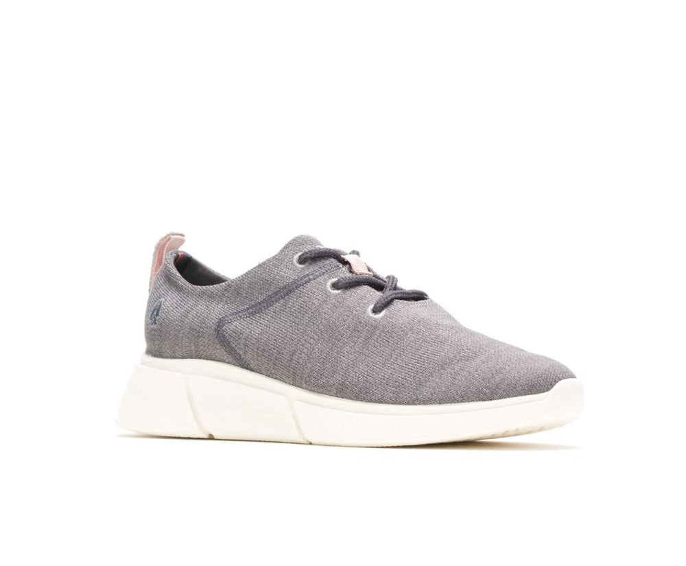 Women Sneakers | Hush Puppies Makenna Lace Up Grey Multi Heathered