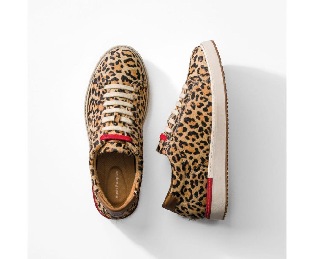 Women Sneakers | Hush Puppies Sabine Sneaker Leopard Calf Hair