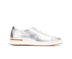 Women Sneakers | Hush Puppies Sabine Sneaker Silver Metallic Leather