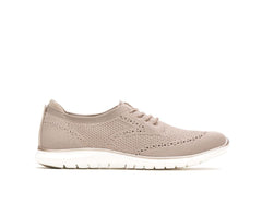 Women Sneakers | Hush Puppies Tricia Wingtip Knit Taupe Knit