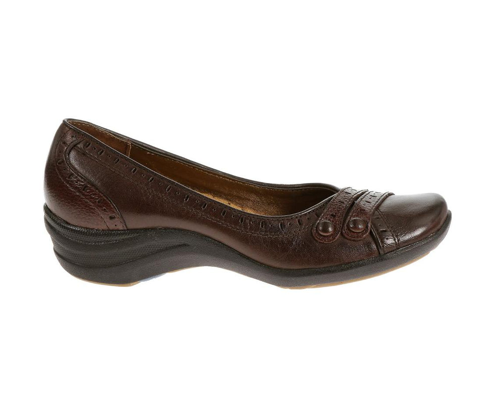 Women Walking Shoes | Hush Puppies Burlesque Dark Brown Leather