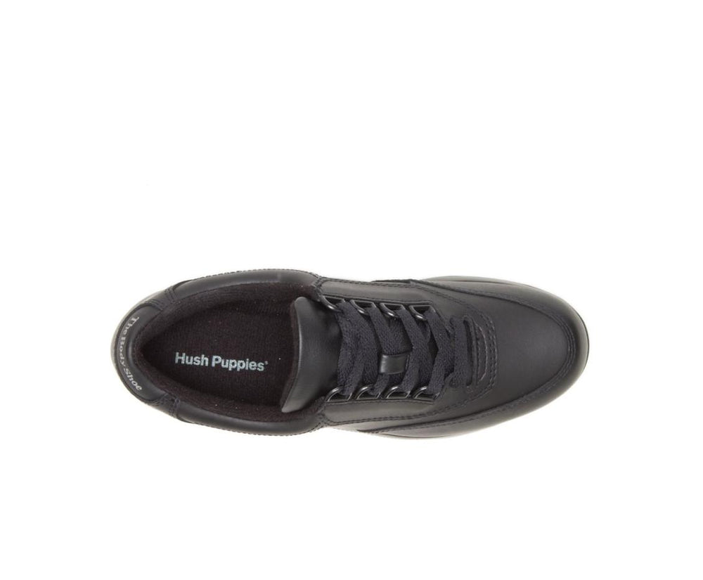 Women Walking Shoes | Hush Puppies Classic Walker Black Leather
