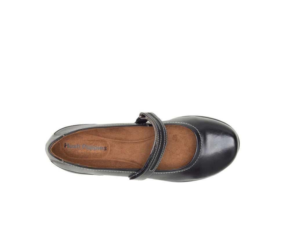 Women Walking Shoes | Hush Puppies Epic Mary Jane Black Leather