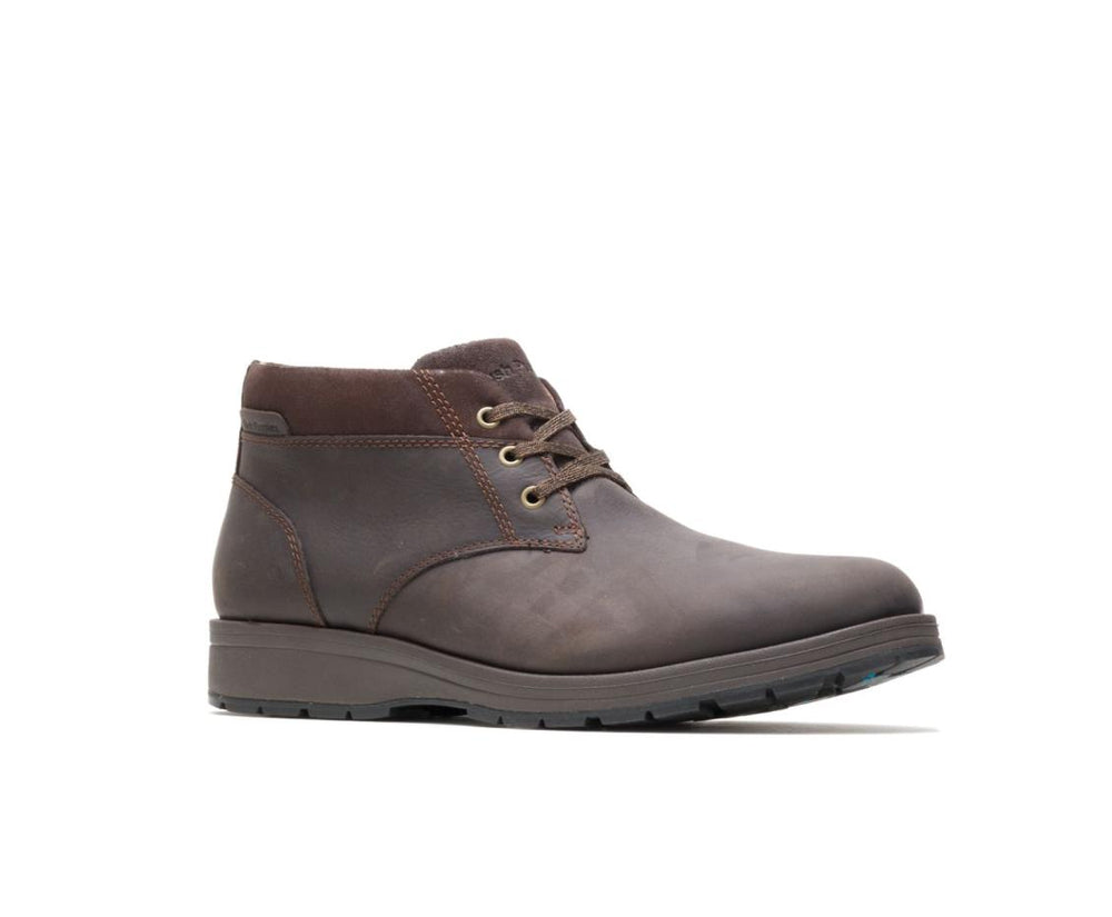 Men Boots | Hush Puppies Beauceron Short Ice+ Dark Brown Waterproof Leather