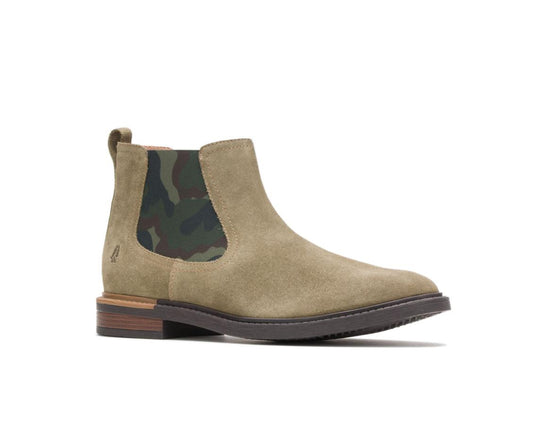 Men Boots | Hush Puppies Davis Chelsea Boot Olive Suede