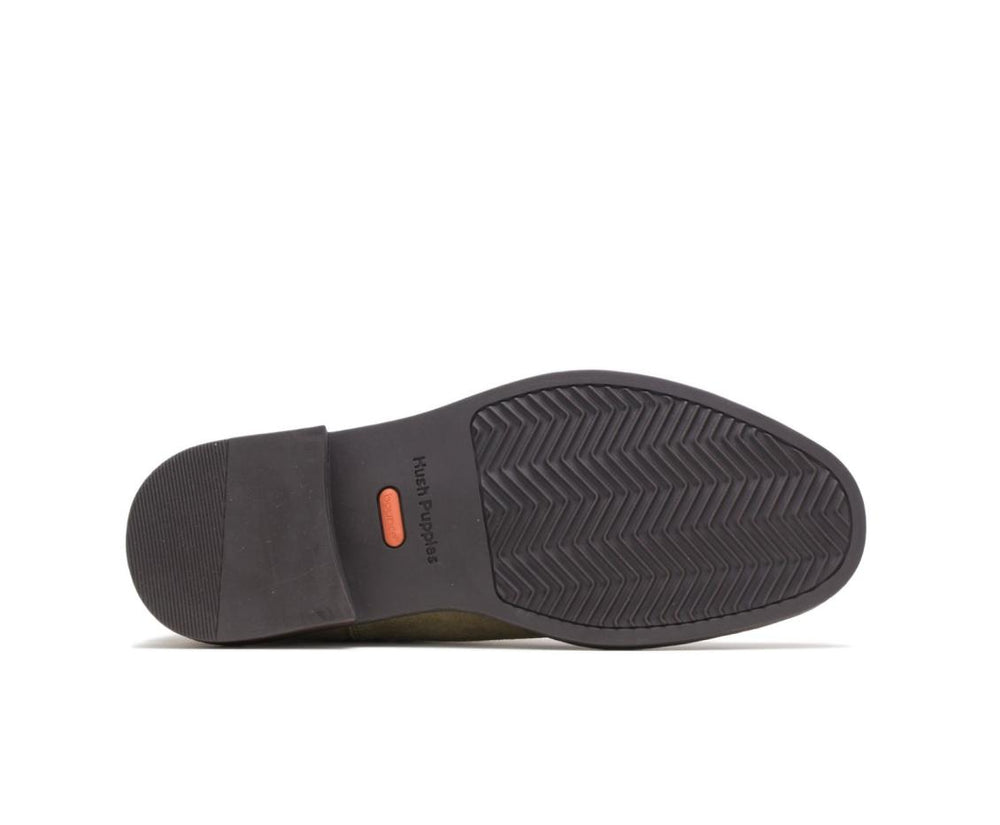 Men Boots | Hush Puppies Davis Chelsea Boot Olive Suede