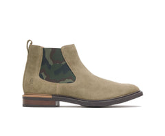 Men Boots | Hush Puppies Davis Chelsea Boot Olive Suede