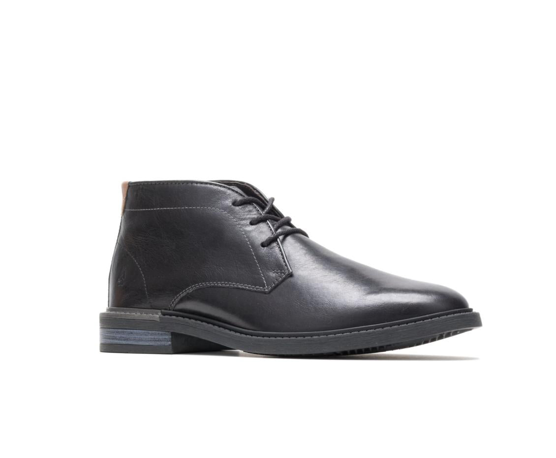 Men Boots | Hush Puppies Davis Chukka Boot Black Leather