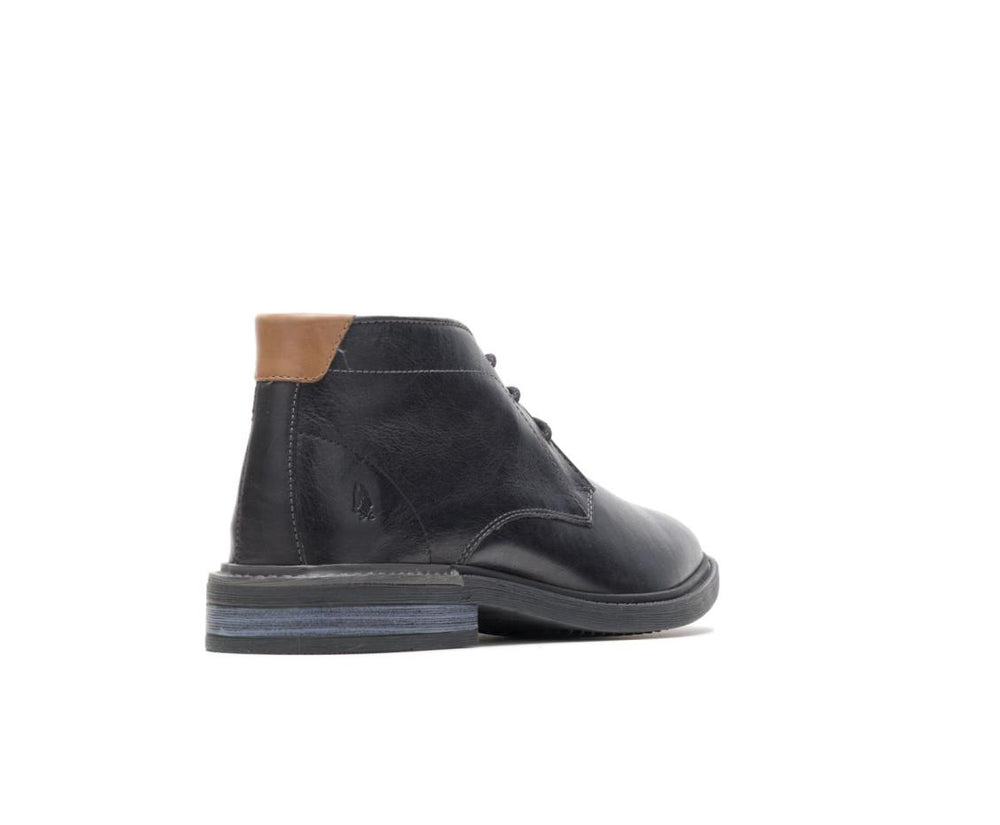 Men Boots | Hush Puppies Davis Chukka Boot Black Leather