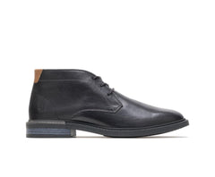 Men Boots | Hush Puppies Davis Chukka Boot Black Leather