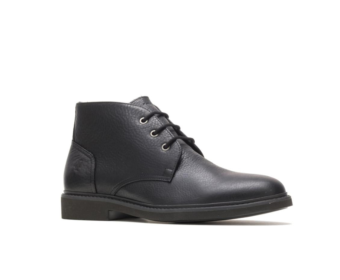 Men Boots | Hush Puppies Detroit Chukka Black Leather
