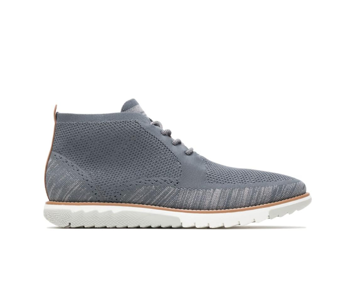 Men Boots | Hush Puppies Expert Chukka Knit Dark Grey Multi Knit