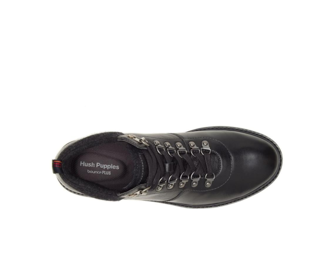 Men Boots | Hush Puppies Heath Hiker Boot Black Leather