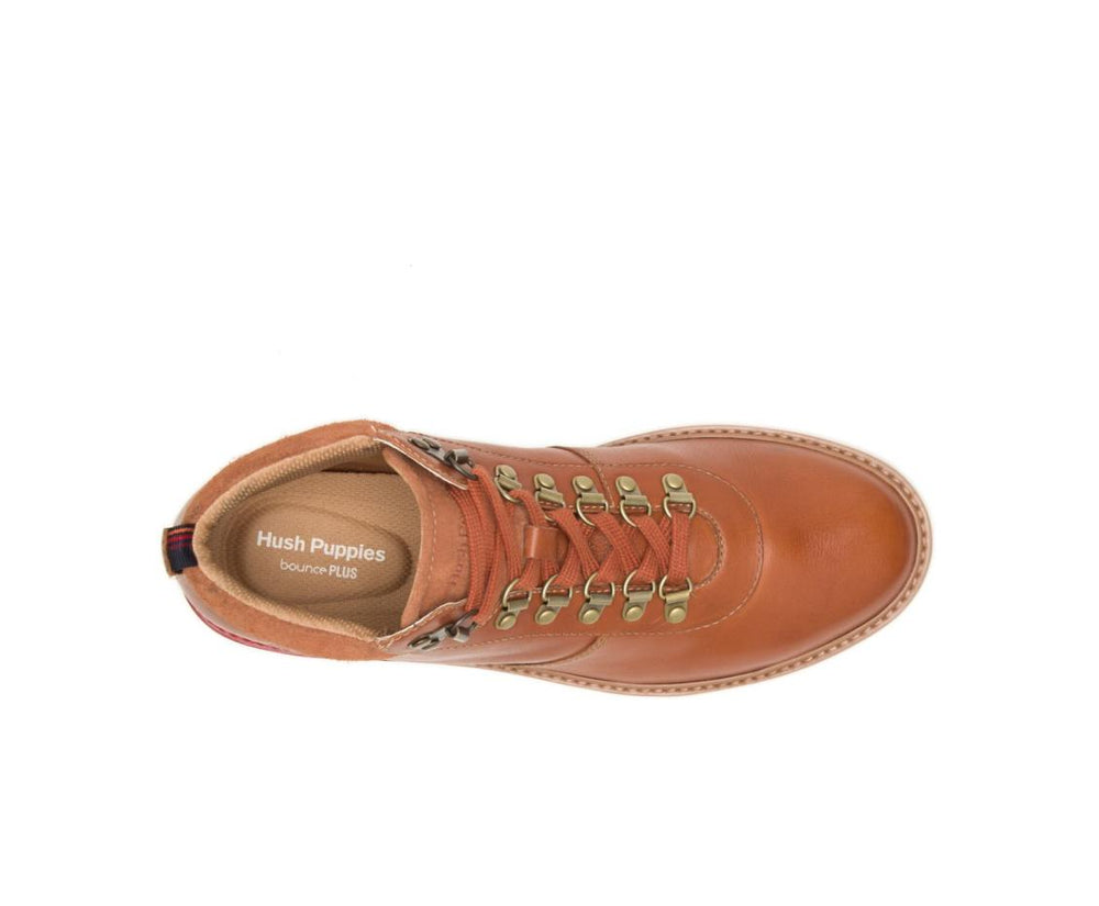 Men Boots | Hush Puppies Heath Hiker Boot Cognac Leather