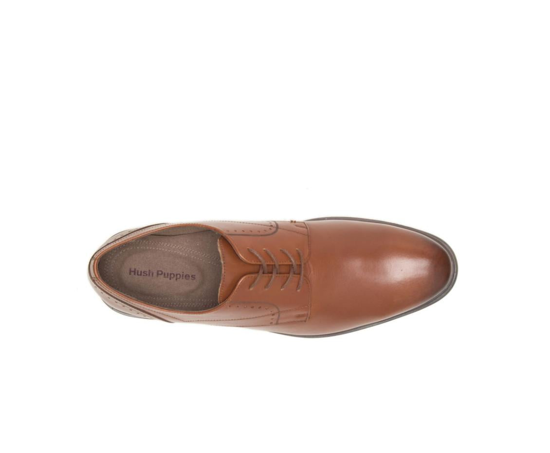 Men Oxfords | Hush Puppies Advice Pt Derby Cognac Leather