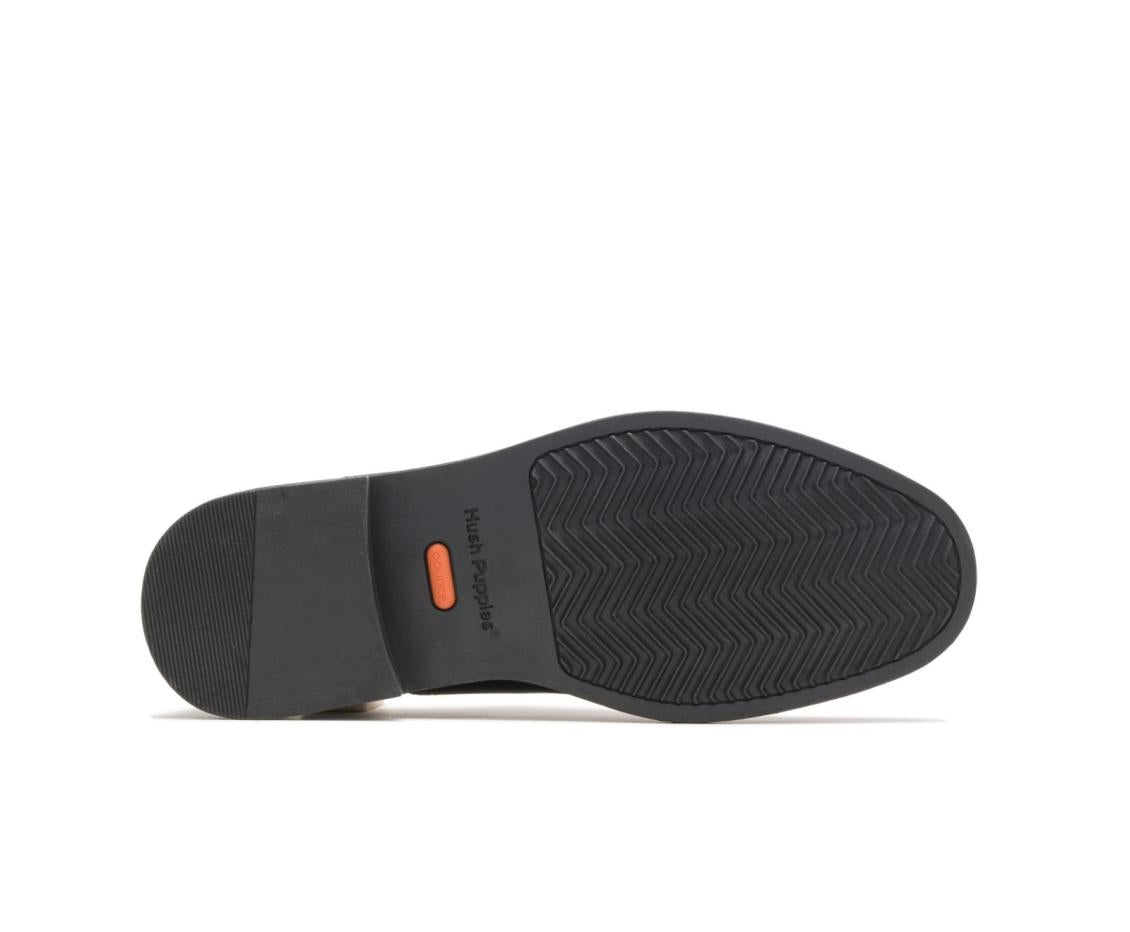 Men Oxfords | Hush Puppies Davis Slip-On Oxford Black Leather