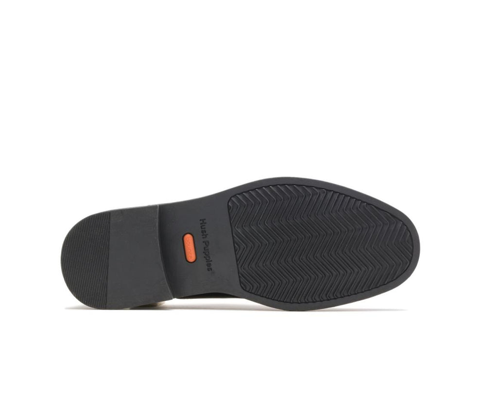Men Oxfords | Hush Puppies Davis Slip-On Oxford Black Leather