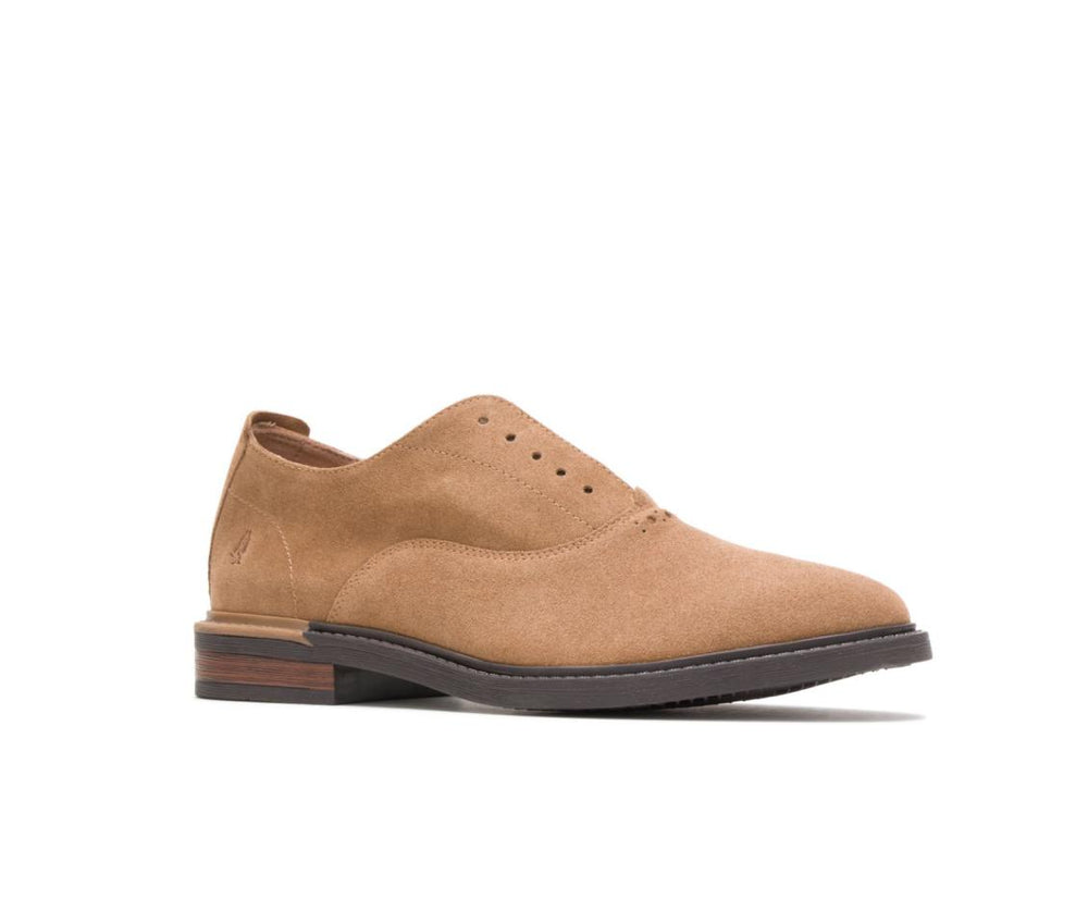 Men Oxfords | Hush Puppies Davis Slip-On Oxford Chestnut Suede