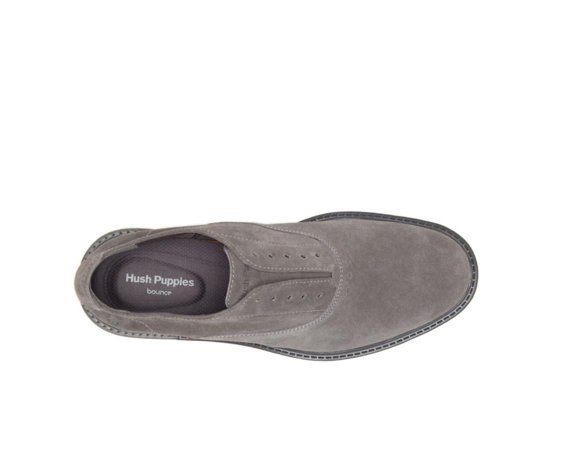 Men Oxfords | Hush Puppies Davis Slip-On Oxford Dark Grey Suede