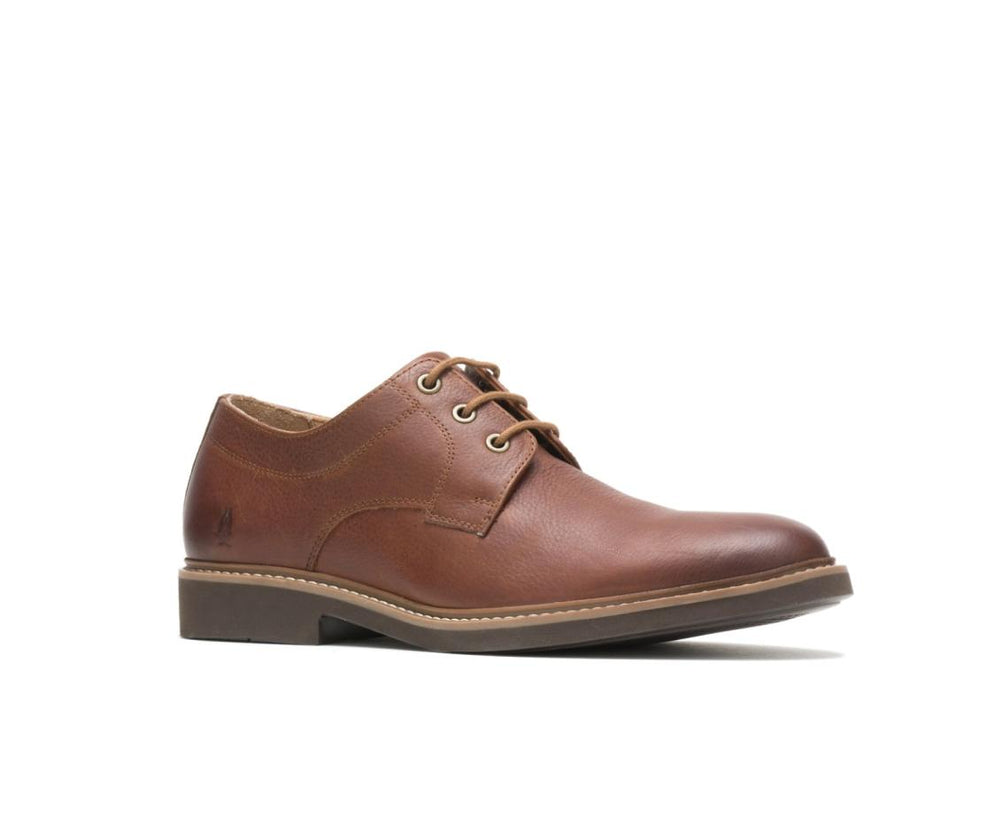 Men Oxfords | Hush Puppies Detroit Plain Toe Oxford Cognac Leather