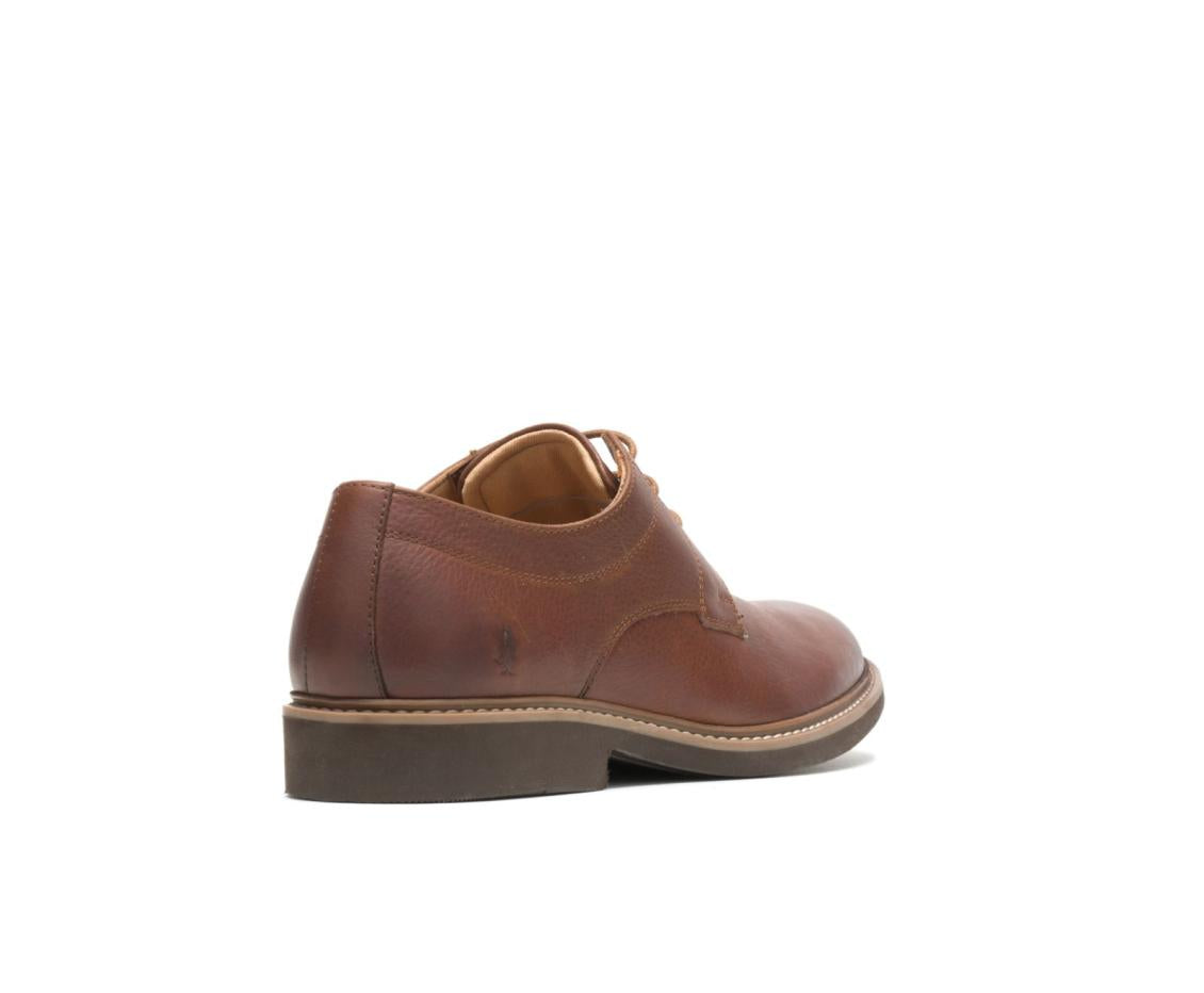 Men Oxfords | Hush Puppies Detroit Plain Toe Oxford Cognac Leather
