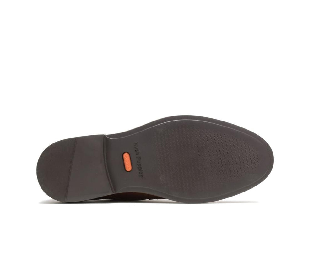 Men Oxfords | Hush Puppies Detroit Plain Toe Oxford Cognac Leather