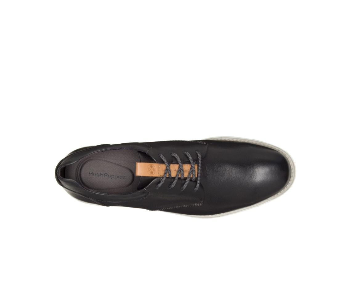 Men Oxfords | Hush Puppies Expert Pt Lace Up Black Leather
