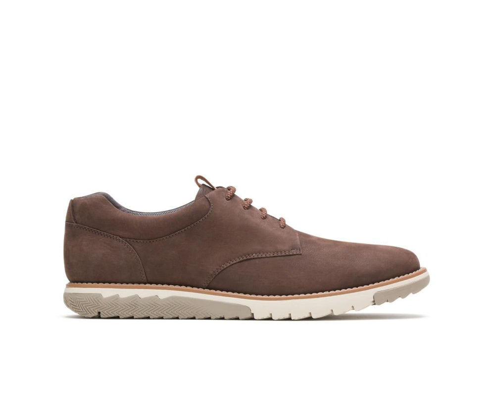 Men Oxfords | Hush Puppies Expert Pt Lace Up Dark Brown Nubuck