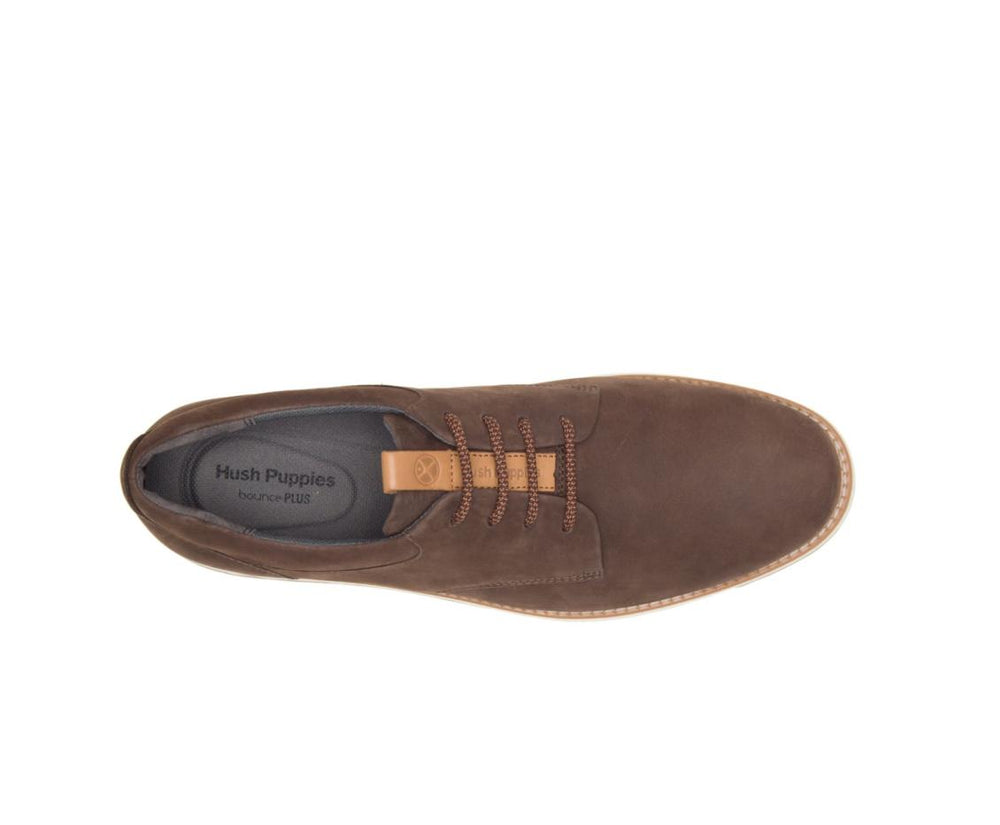 Men Oxfords | Hush Puppies Expert Pt Lace Up Dark Brown Nubuck