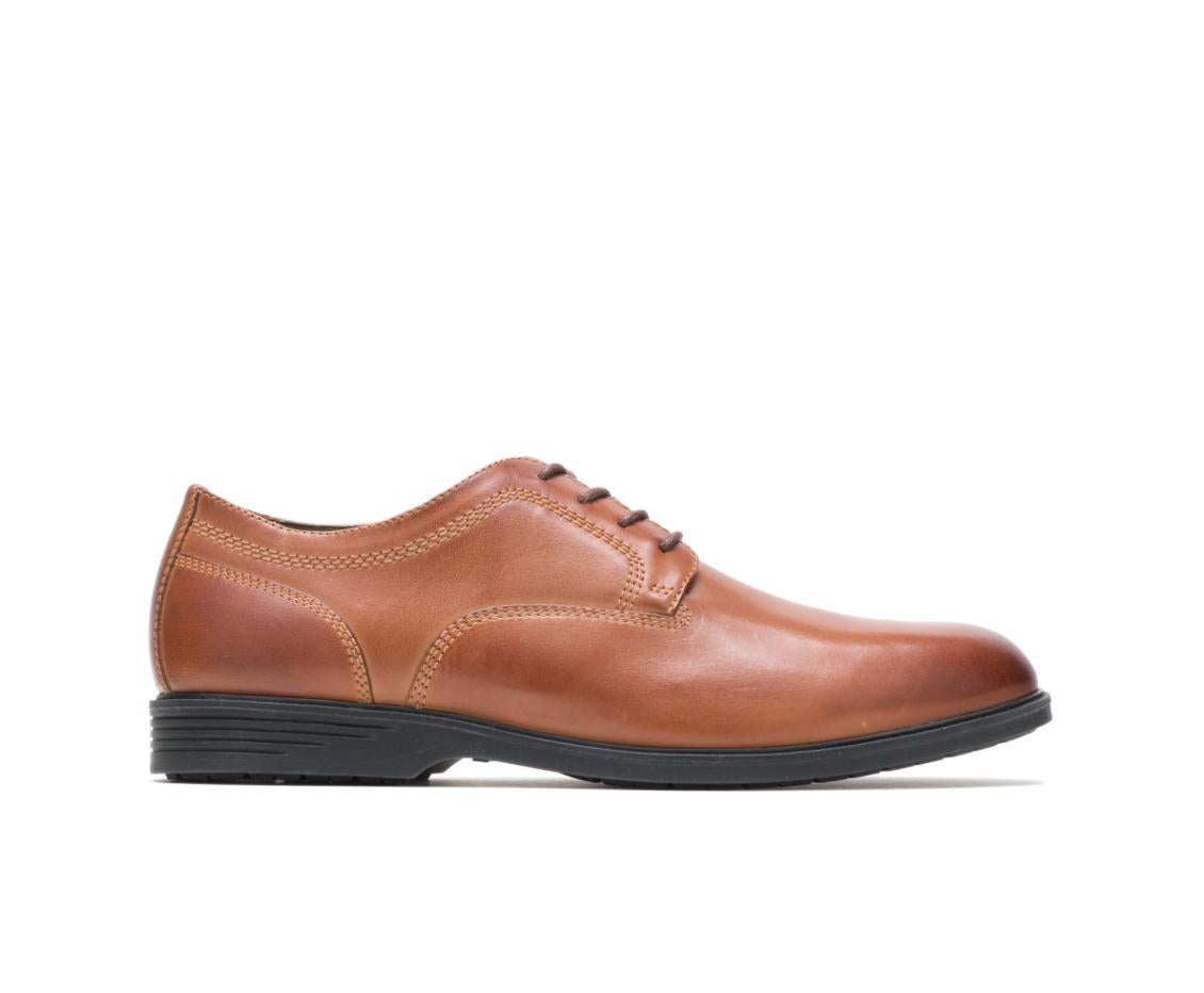 Men Oxfords | Hush Puppies Shepsky Pt Oxford Dark Tan Leather