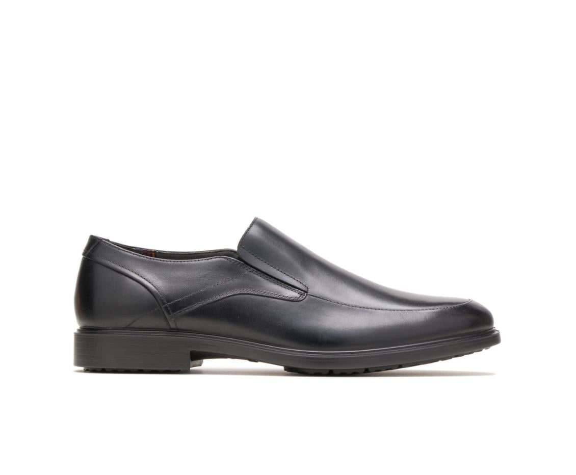 Men Slip-Ons | Hush Puppies Turner Mt Slip-On Black Wp Leather