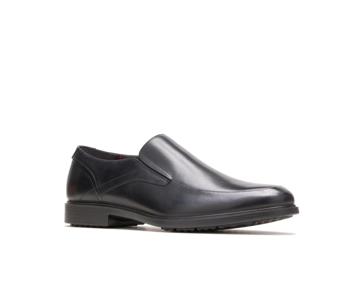 Men Slip-Ons | Hush Puppies Turner Mt Slip-On Black Wp Leather