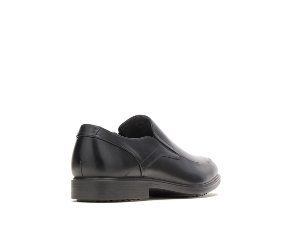 Men Slip-Ons | Hush Puppies Turner Mt Slip-On Black Wp Leather