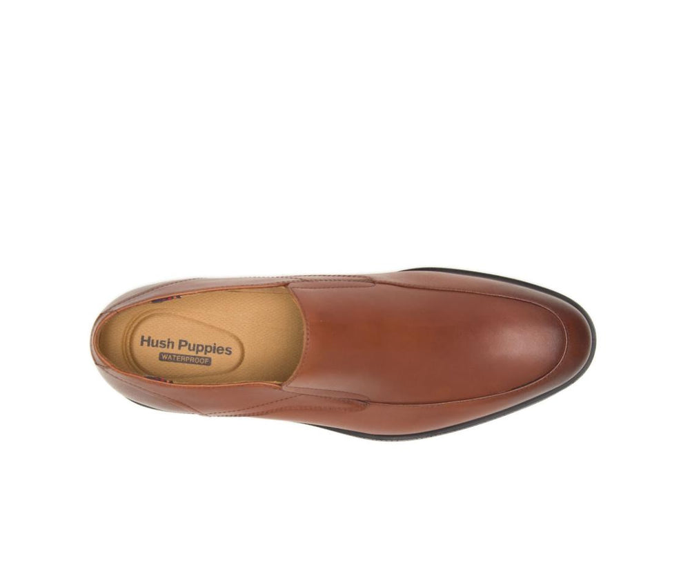 Men Slip-Ons | Hush Puppies Turner Mt Slip-On British Tan Wp Leather