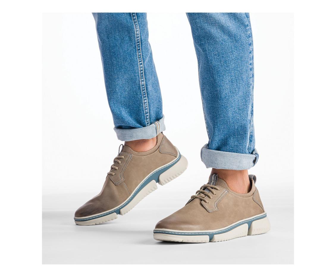 Men Sneakers | Hush Puppies Bennet Plain Toe Oxford Chestnut Suede