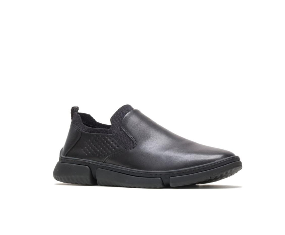 Men Sneakers | Hush Puppies Bennet Plain Toe Slip-On Black Leather