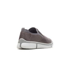 Men Sneakers | Hush Puppies Bennet Plain Toe Slip-On Dark Grey Leather