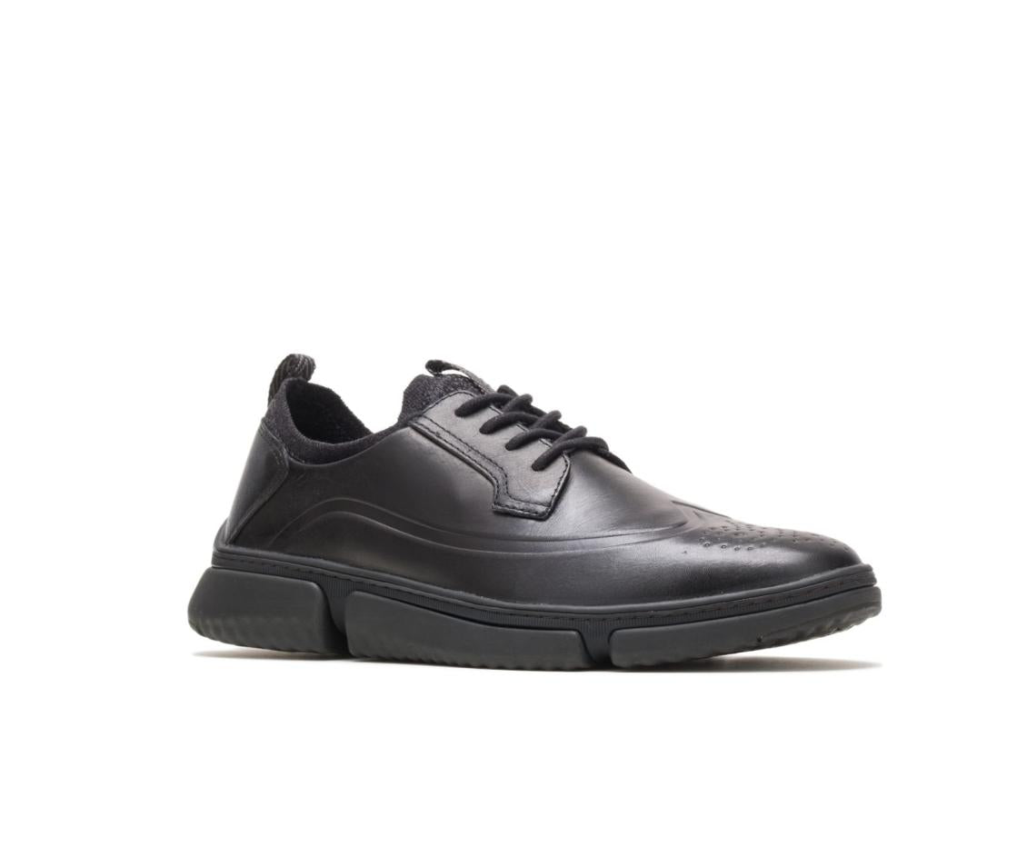 Men Sneakers | Hush Puppies Bennet Wingtip Oxford Black Leather