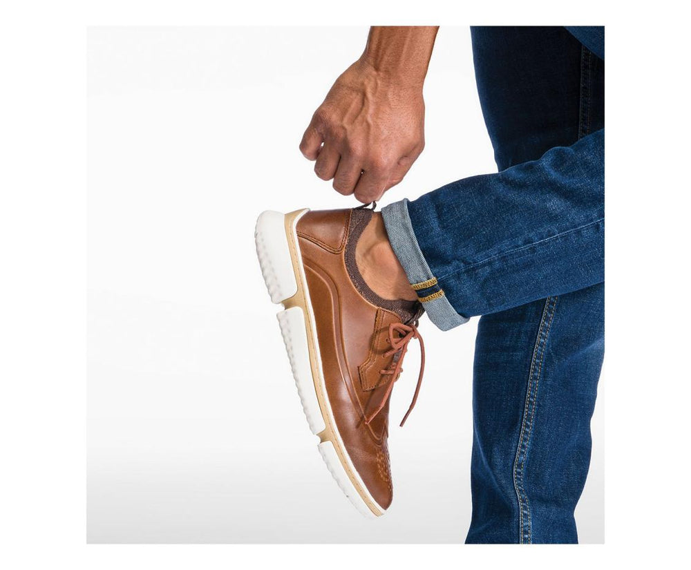 Men Sneakers | Hush Puppies Bennet Wingtip Oxford Black Leather