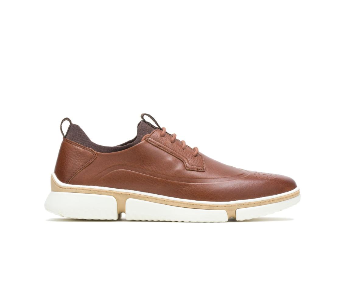 Men Sneakers | Hush Puppies Bennet Wingtip Oxford Cognac Leather