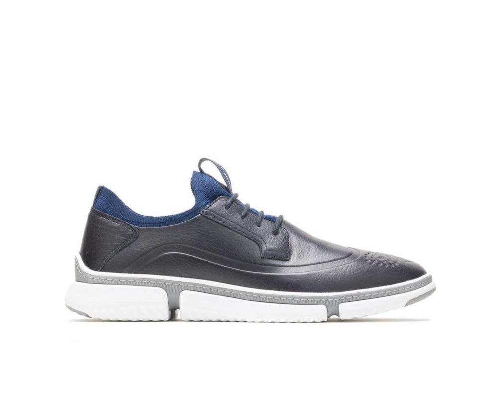 Men Sneakers | Hush Puppies Bennet Wingtip Oxford Navy Leather