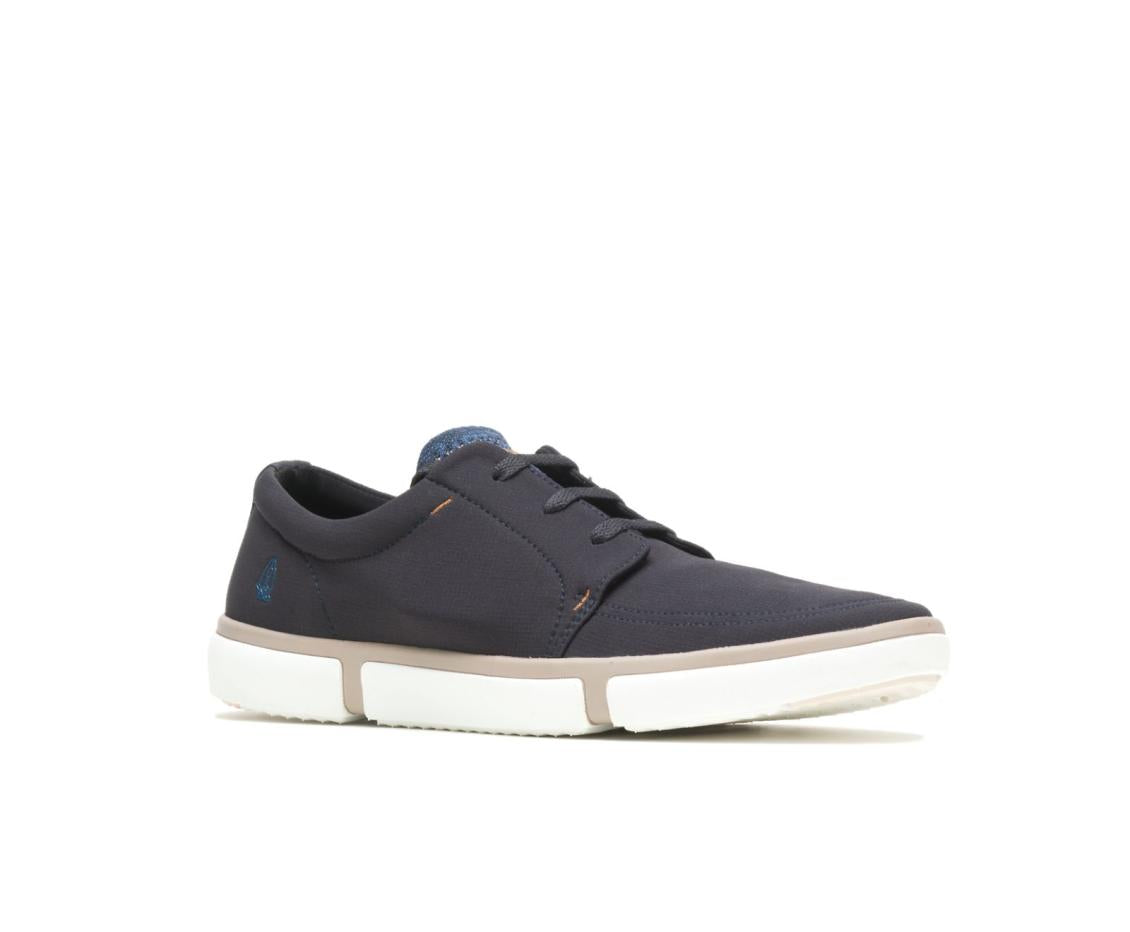 Men Sneakers | Hush Puppies Briggs Plain Toe Oxford Navy Textile