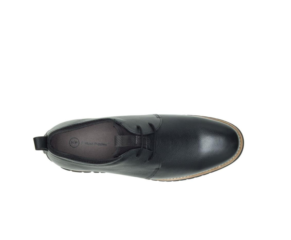 Men Sneakers | Hush Puppies Colby Oxford Black Leather