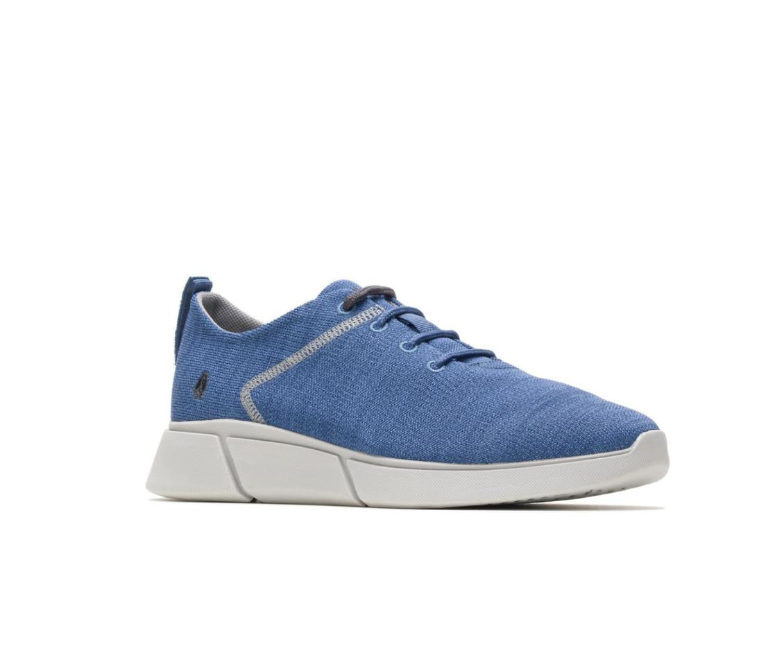 Men Sneakers | Hush Puppies Cooper Lace Up Deep Sea Blue Knit