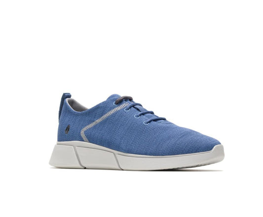 Men Sneakers | Hush Puppies Cooper Lace Up Deep Sea Blue Knit