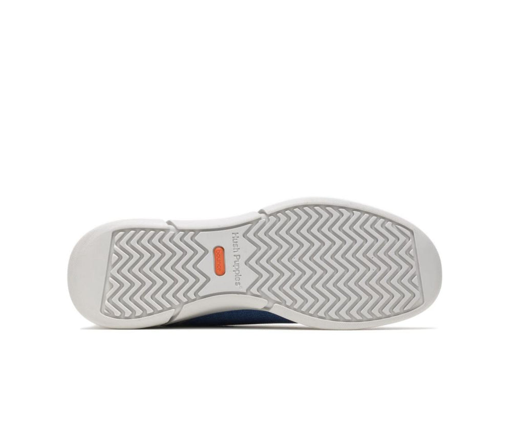 Men Sneakers | Hush Puppies Cooper Lace Up Deep Sea Blue Knit