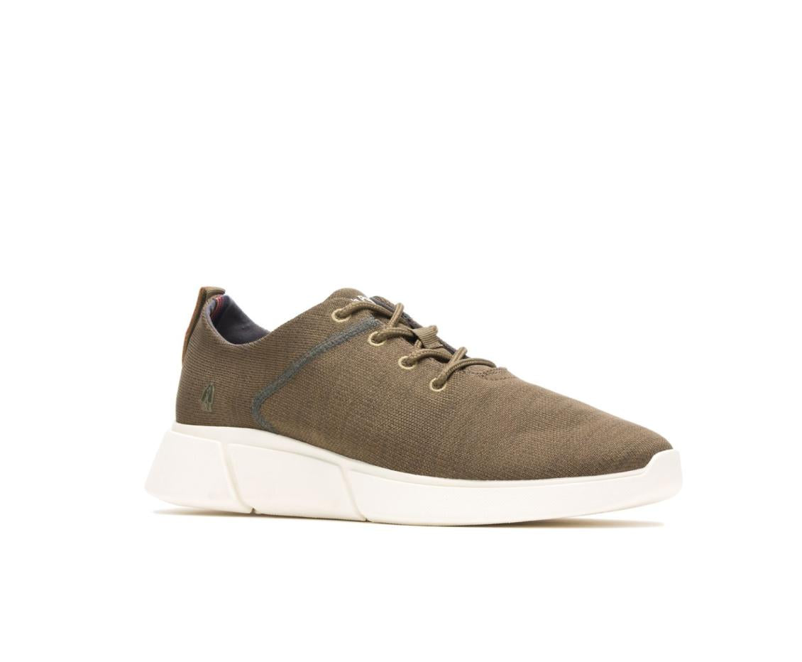 Men Sneakers | Hush Puppies Cooper Lace Up Olive Heathered