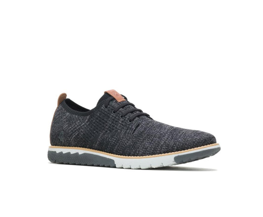 Men Sneakers | Hush Puppies Expert Knit Plain Toe Oxford Black Textile