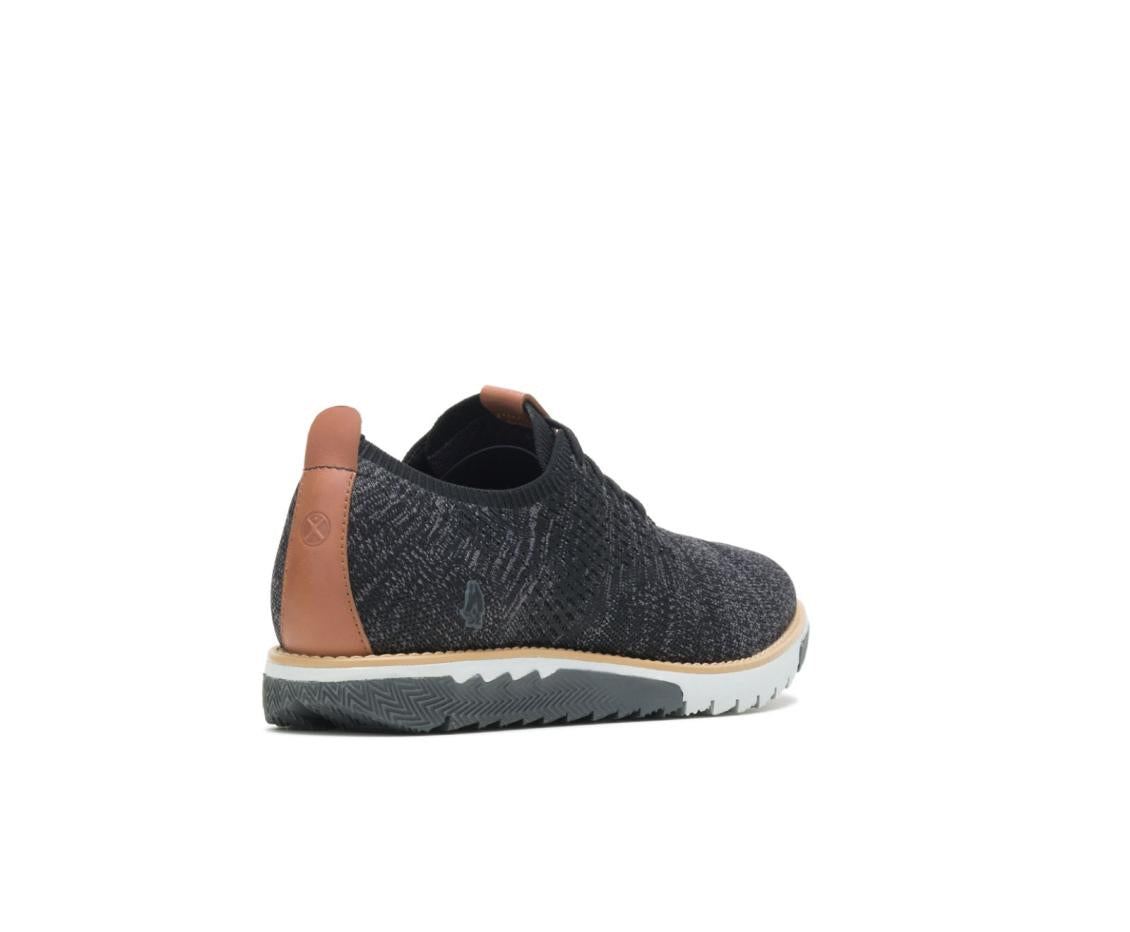 Men Sneakers | Hush Puppies Expert Knit Plain Toe Oxford Black Textile
